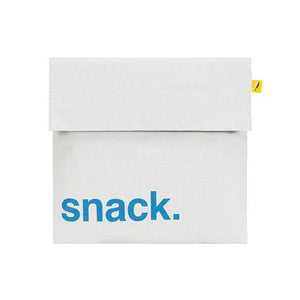 'Snack' Blue Flip Snack Sack-Fluf-Modern Rascals