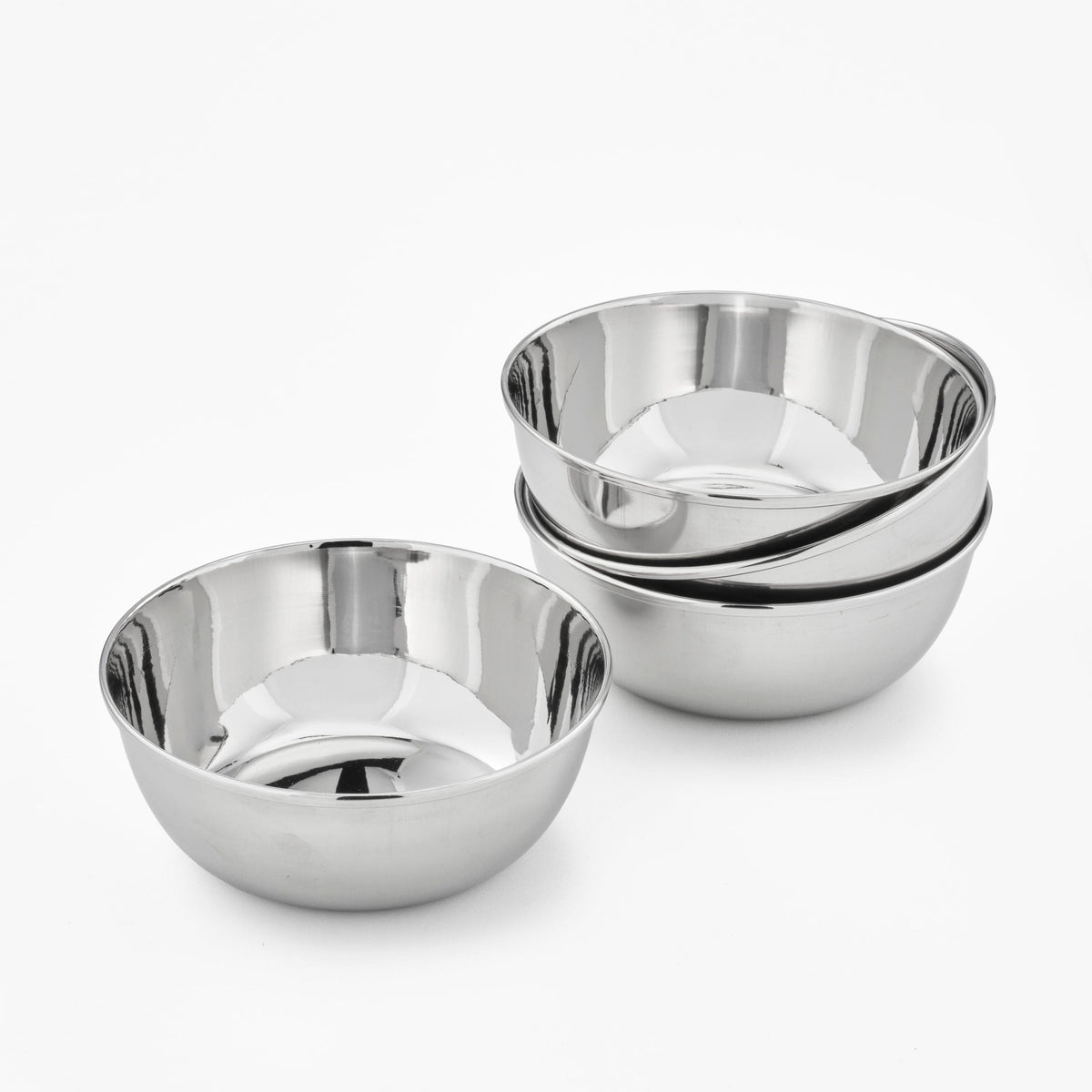 Snack Bowls (set of 4)-Dalcini Stainless-Modern Rascals