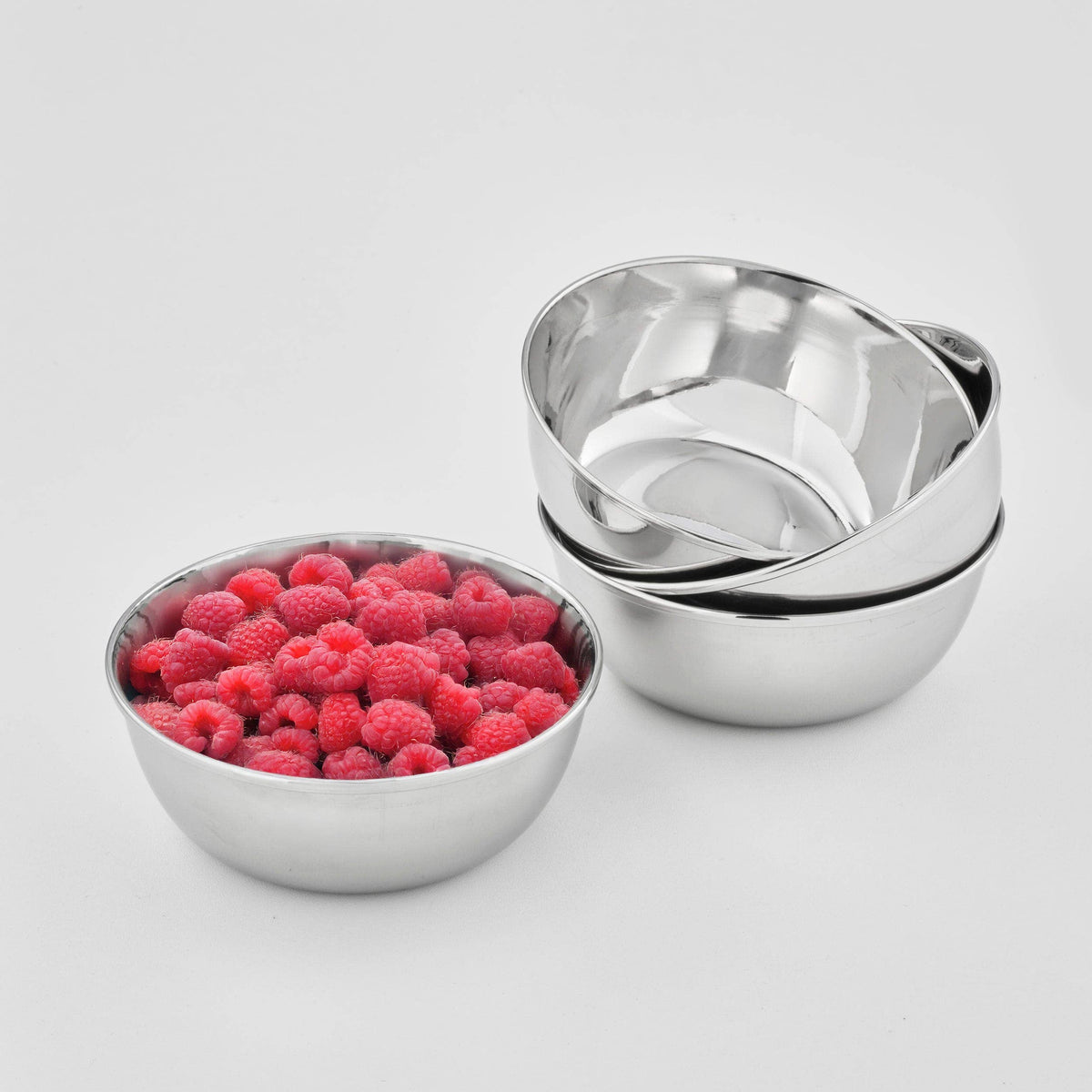 Snack Bowls (set of 4)-Dalcini Stainless-Modern Rascals