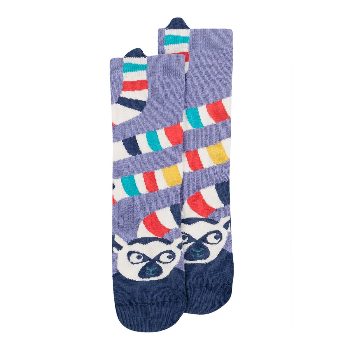Snake / Lemur Character Socks - 2 Pack - 1 Left Size 2-4 years-Frugi-Modern Rascals