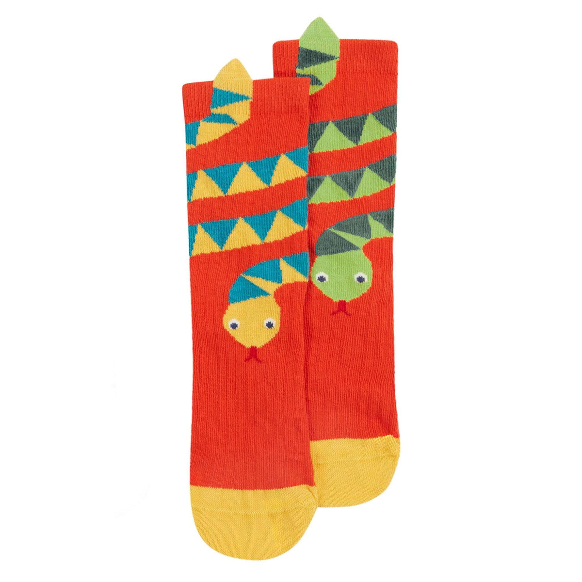 Snake / Lemur Character Socks - 2 Pack - 1 Left Size 2-4 years-Frugi-Modern Rascals