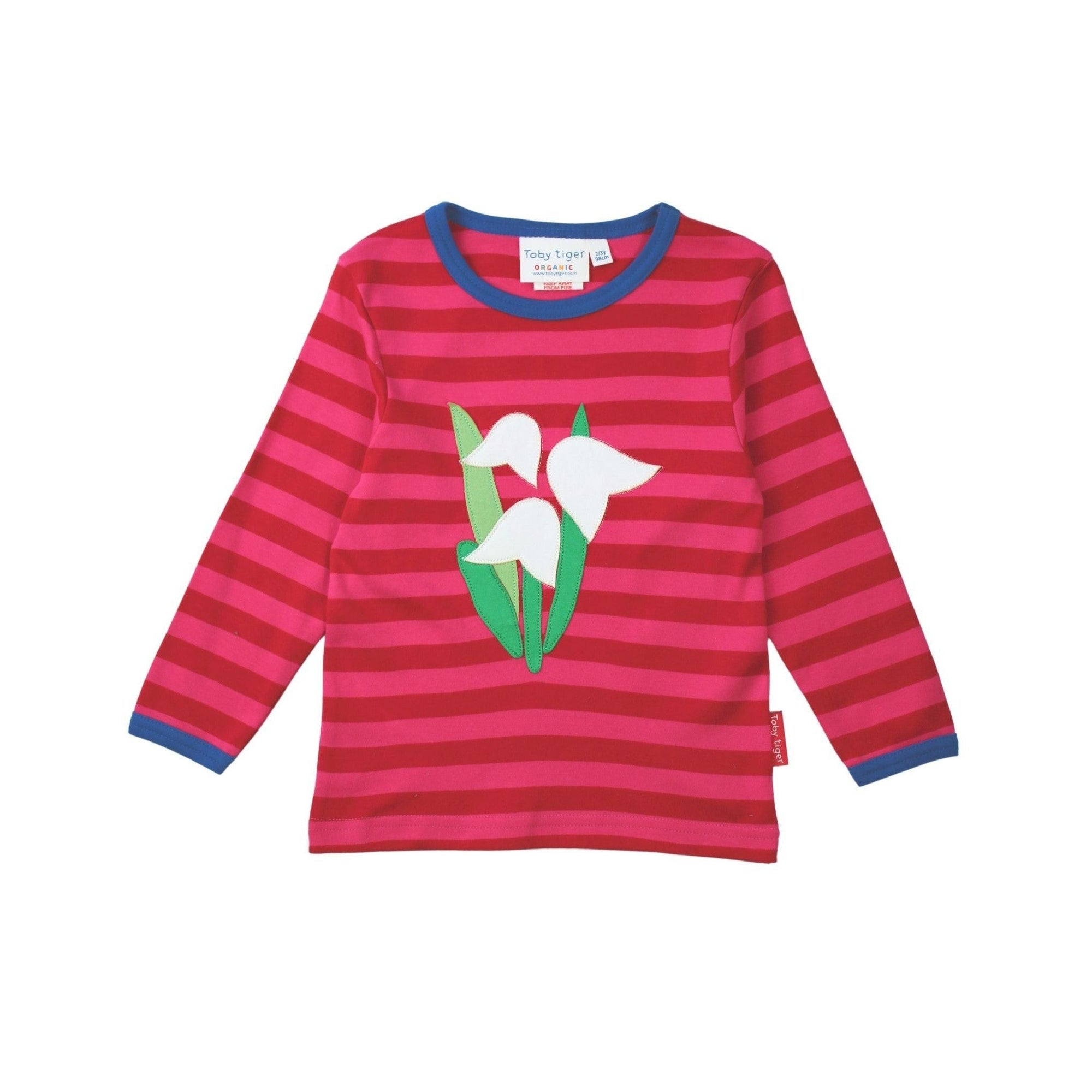 Snowdrop Applique Long Sleeve Shirt - 1 Left Size 6-7 years-Toby Tiger-Modern Rascals