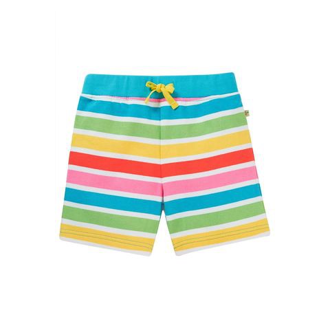 Soft White Rainbow Switch Sydney Shorts-Frugi-Modern Rascals