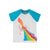 Soft White / Squid Robbie Raglan T-Shirt - 2 Left Size 5-6 & 7-8 years-Frugi-Modern Rascals