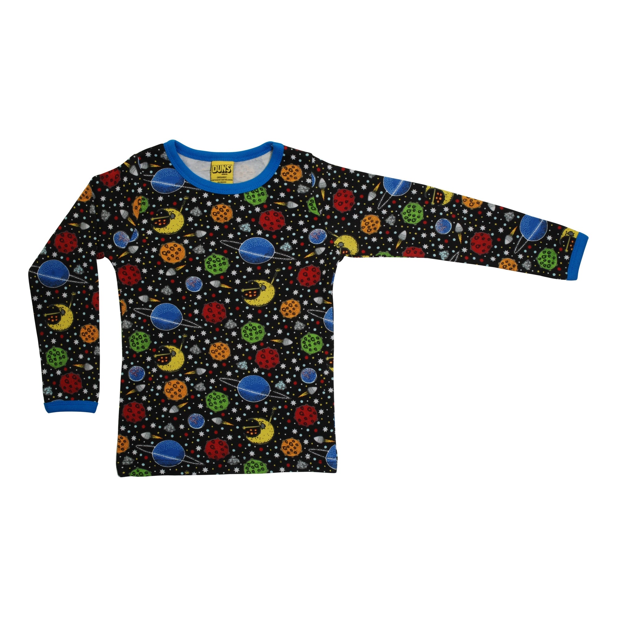 Space Long Sleeve Shirt - 1 Left Size 10-11 years-Duns Sweden-Modern Rascals