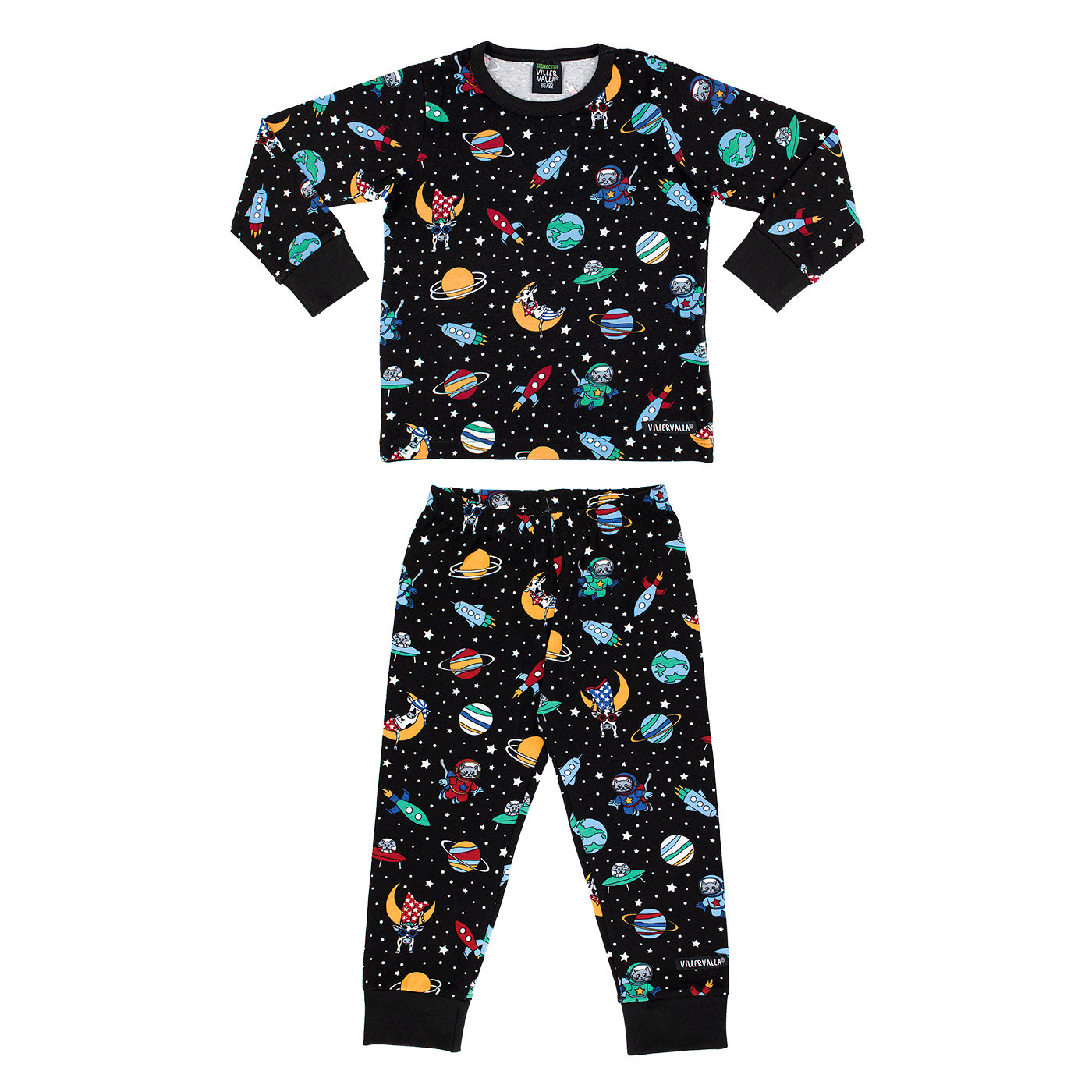 Space Long Sleeve Shirt and Pant Set - Night-Villervalla-Modern Rascals