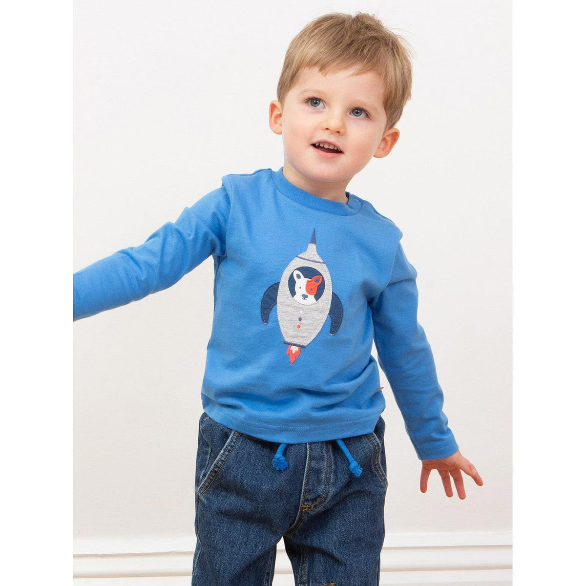 Space Pup Long Sleeve Shirt - 2 Left Size 7-8 & 9-11 years-Kite-Modern Rascals