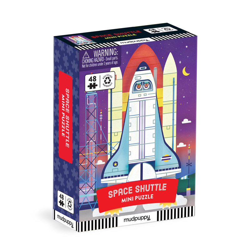 Space Shuttle Mini Puzzle - 48 pieces-Mudpuppy-Modern Rascals