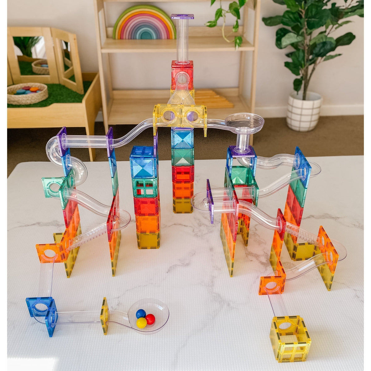 Spare Parts - Connetix Ball Run Individual Tracks (half only)-Warehouse Find-Modern Rascals