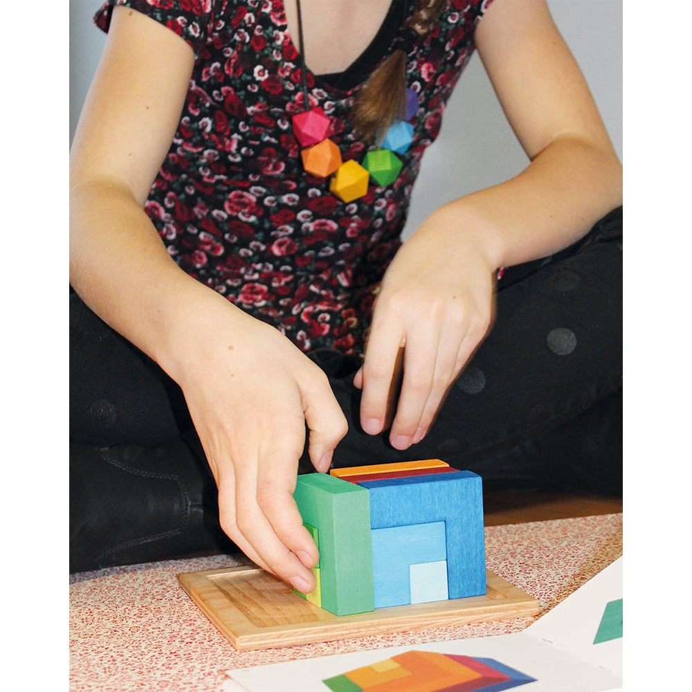 Spare Parts - Grimm's Learning - Small Squares with Template-Grimms-Modern Rascals