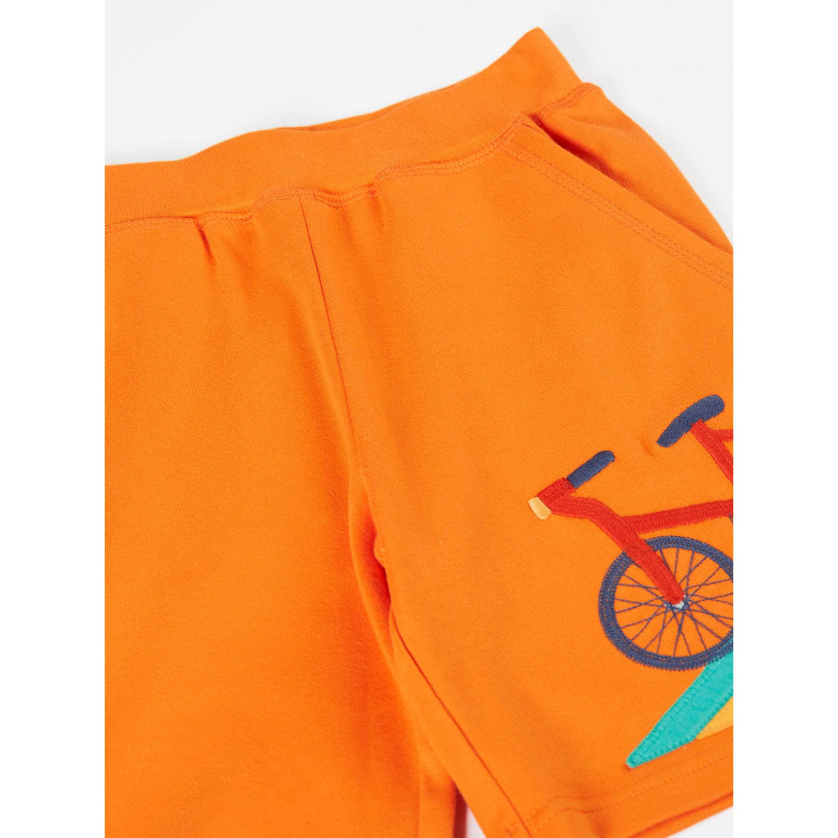 Spark Orange/Bike Birch Shorts - 1 Left Size 5-6 years-Frugi-Modern Rascals