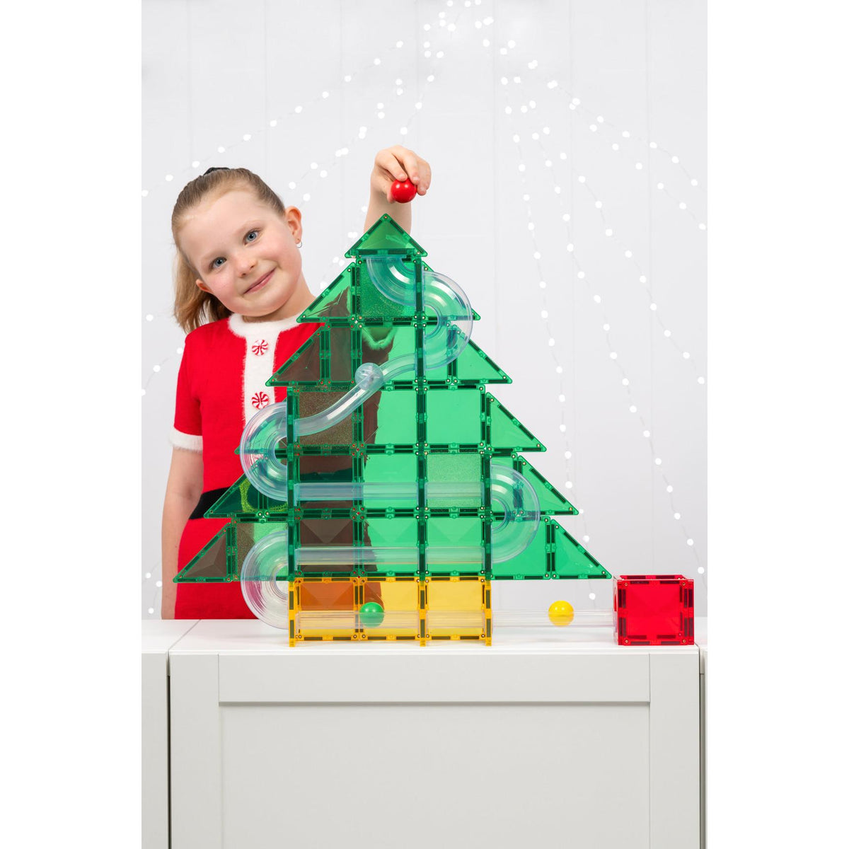 Special Edition Christmas Tree Ball Run Pack - 71 pieces-Connetix-Modern Rascals