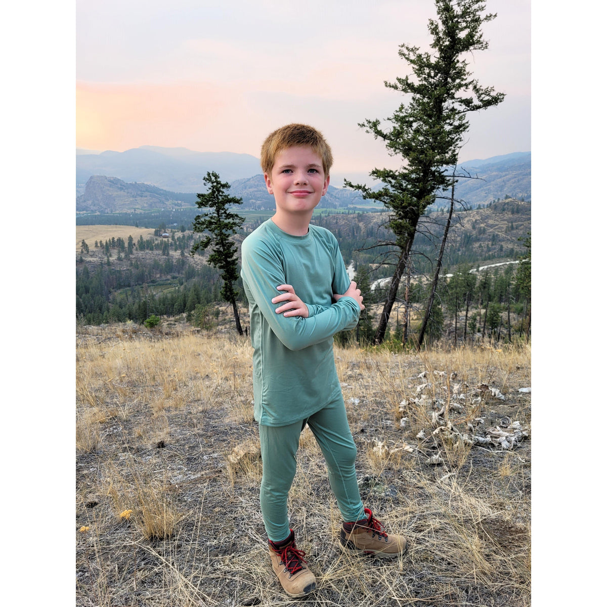 Sportii Base Layer Set - Green Clay-Reima-Modern Rascals