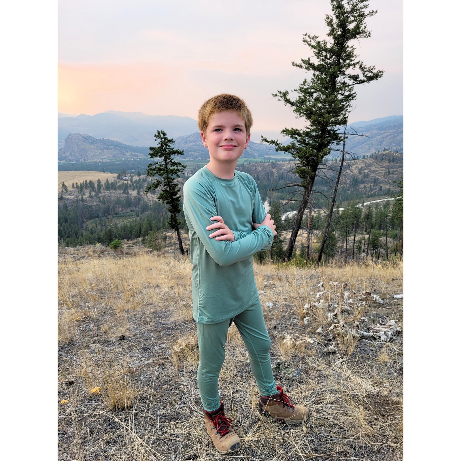 Sportii Base Layer Set - Green Clay-Reima-Modern Rascals