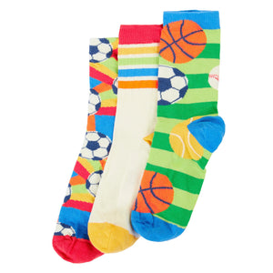 Sports Rock My Socks - 3 Pack-Frugi-Modern Rascals