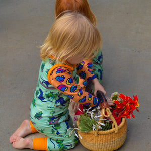 Spots Orange Long Sleeve Onesie - 2 Left Size 12-18 & 18-24 months-Coddi and Womple-Modern Rascals