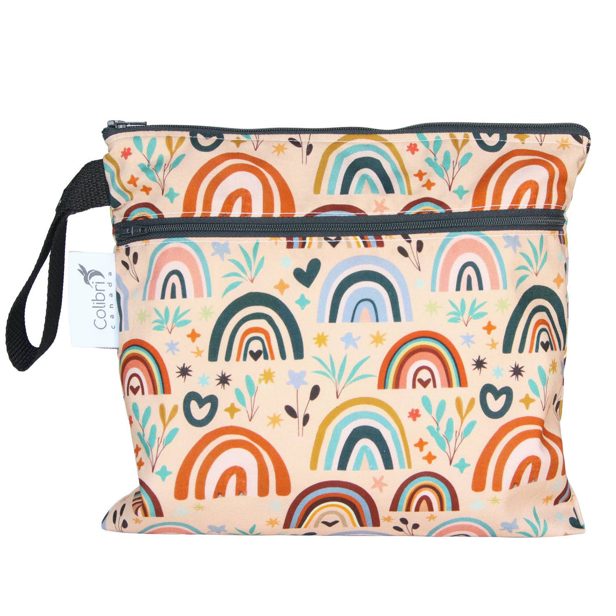 Spring Rainbow Small Double Duty Wet Bag-Colibri-Modern Rascals