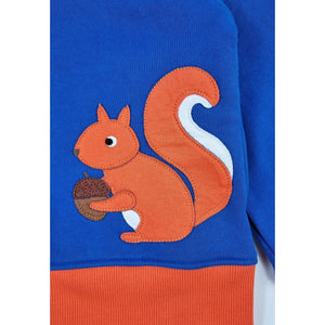 Squirrel Applique Hoodie - 1 Left Size 6-7 years-Toby Tiger-Modern Rascals