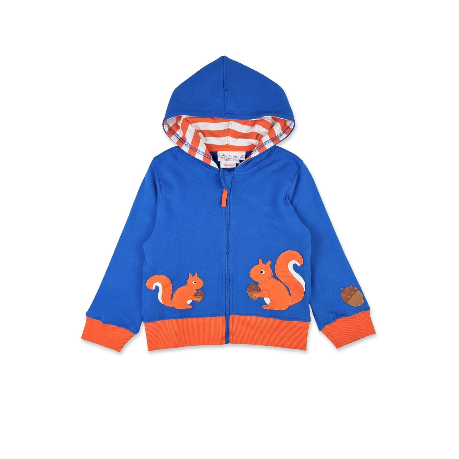 Squirrel Applique Hoodie - 1 Left Size 6-7 years-Toby Tiger-Modern Rascals