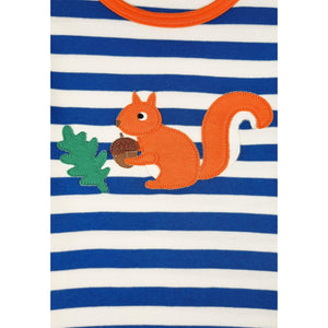 Squirrel Applique Long Sleeve Shirt-Toby Tiger-Modern Rascals