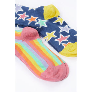 Star Frill Socks - 2 Pack-Frugi-Modern Rascals