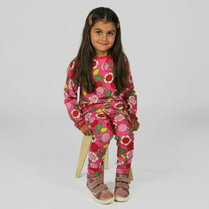 Strawberries Long Sleeve Shirt in Pink - 1 Left Size 9-10 years-Smafolk-Modern Rascals