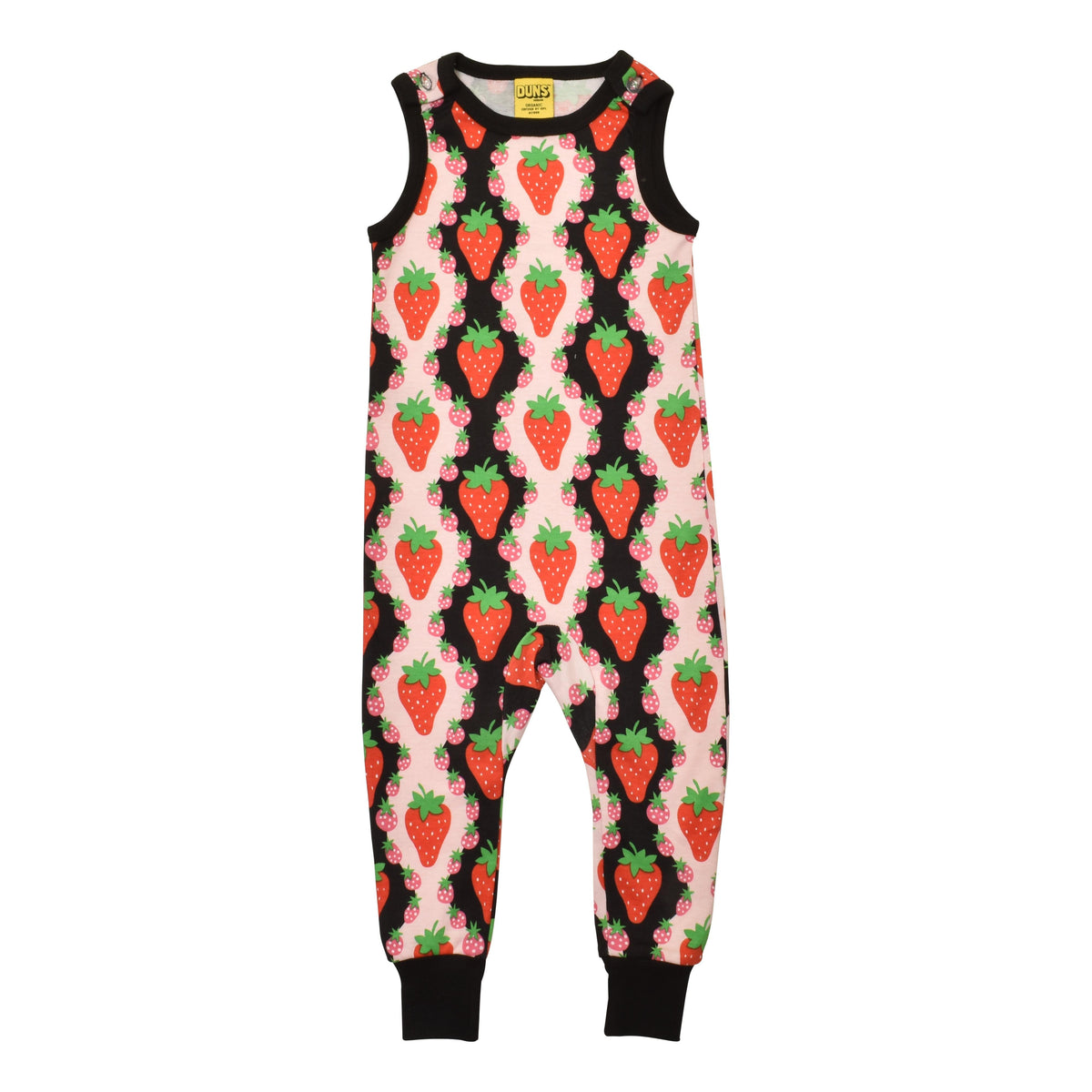 Strawberries - Pink Dungarees - 2 Left Size 4-6 months-Duns Sweden-Modern Rascals