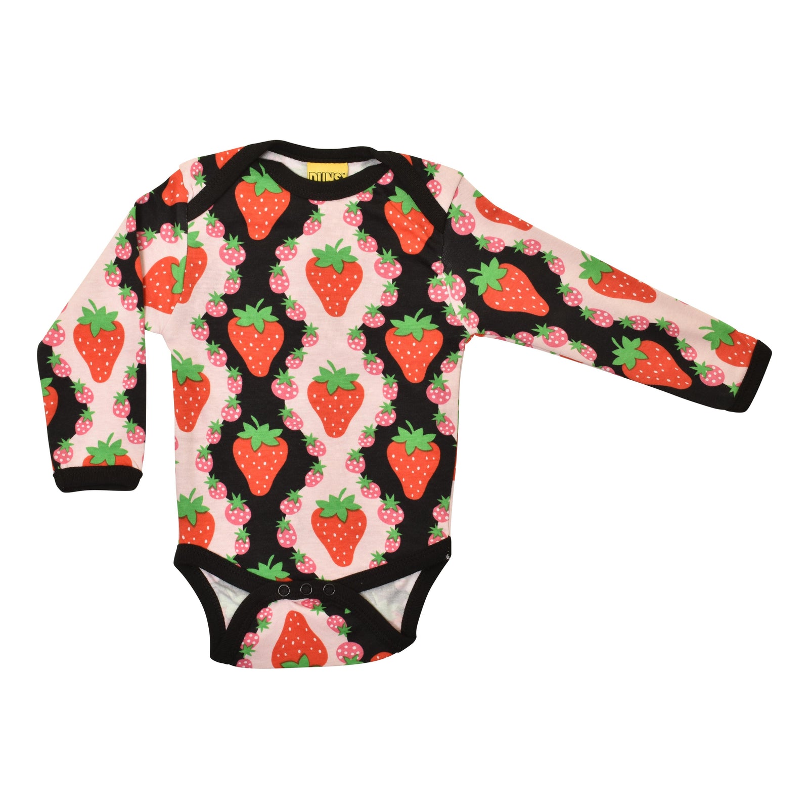 Strawberries - Pink Long Sleeve Onesie - 2 Left Size 9-12 & 12-18 months-Duns Sweden-Modern Rascals