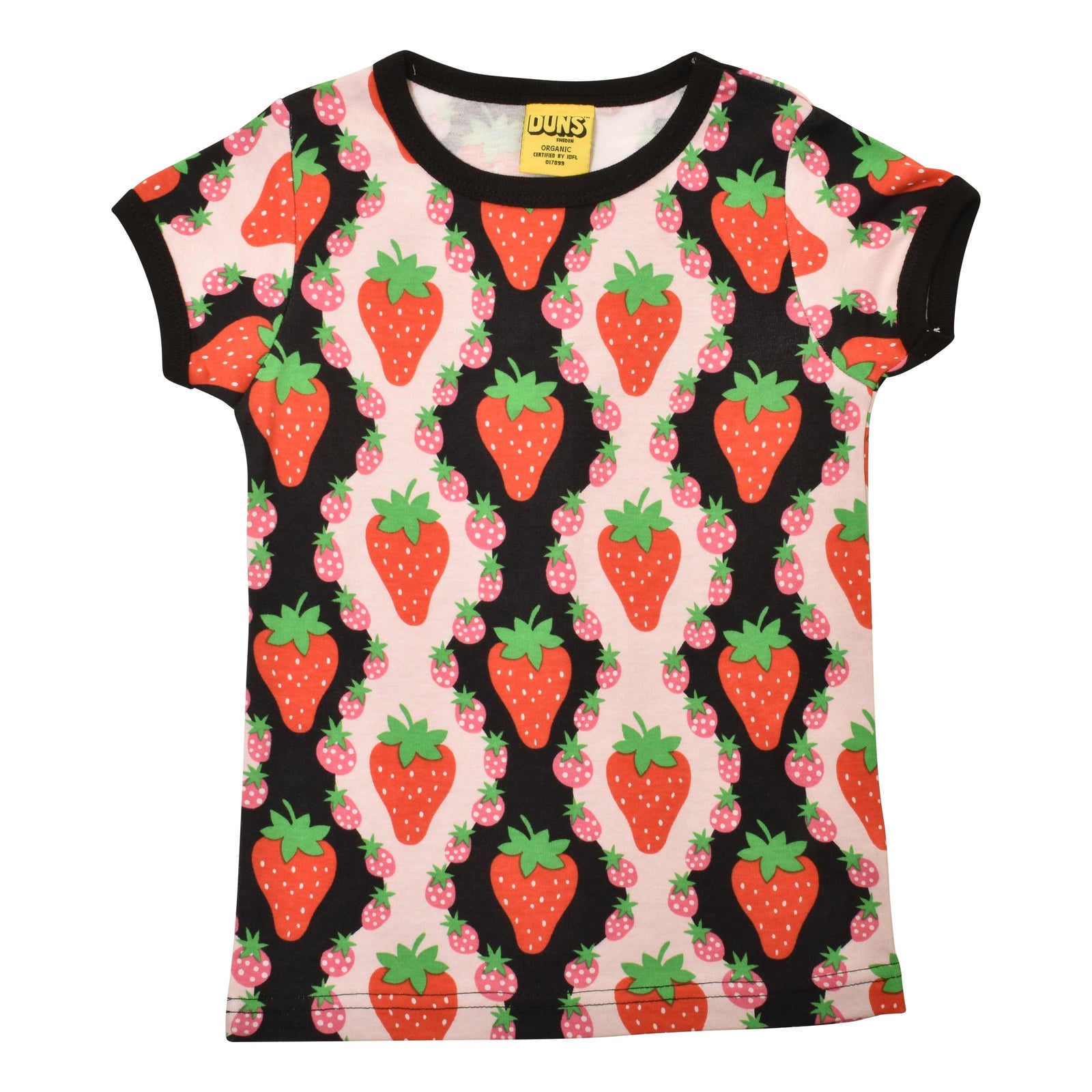 Strawberries - Pink Short Sleeve Shirt-Duns Sweden-Modern Rascals
