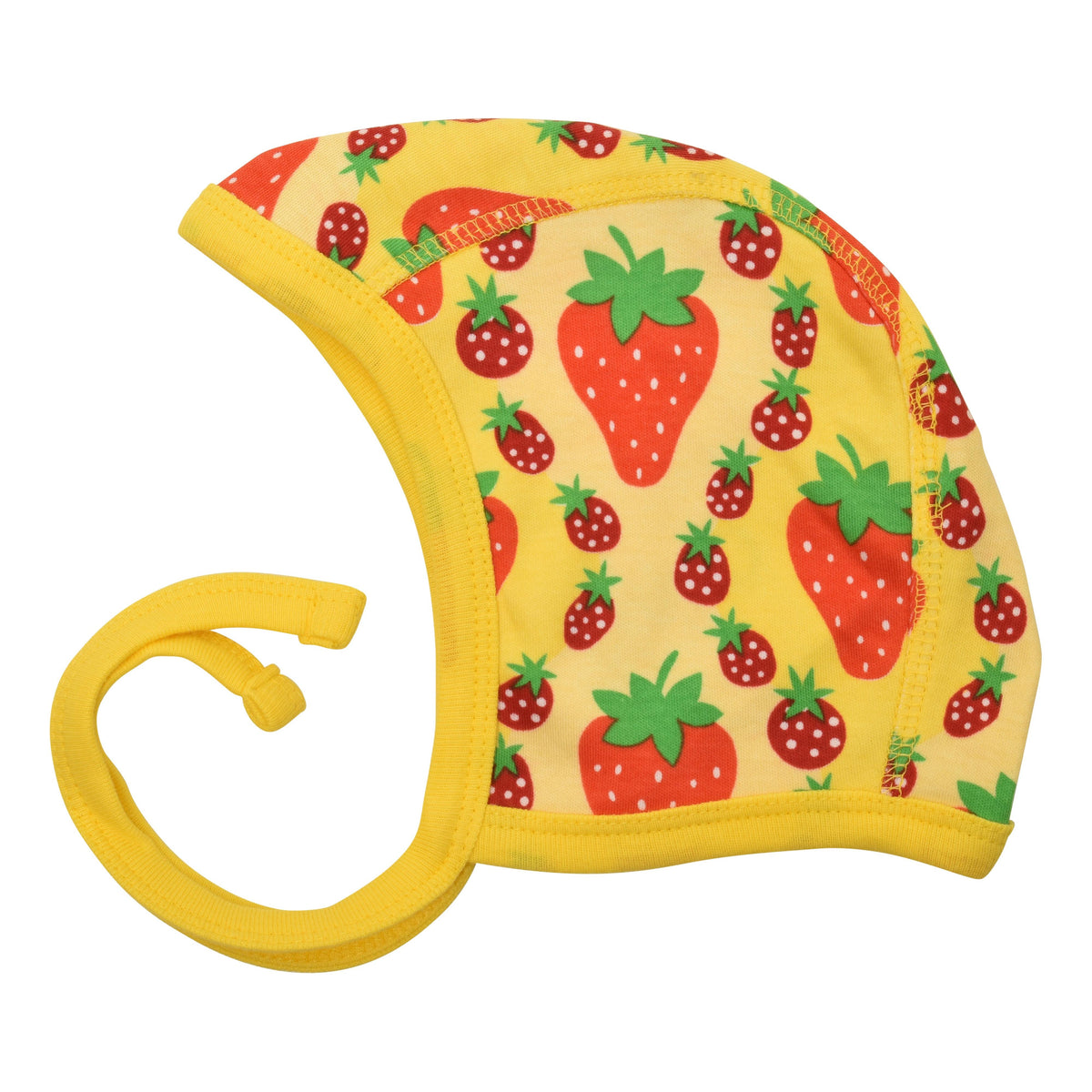 Strawberries - Yellow Baby Hat-Duns Sweden-Modern Rascals