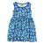 Strawberry - Blue Sleeveless Dress With Gathered Skirt - 1 Left Size 9-10 years-Duns Sweden-Modern Rascals