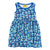 Strawberry - Blue Sleeveless Dress With Gathered Skirt - 2 Left Size 9-10 & 12-13 years-Duns Sweden-Modern Rascals