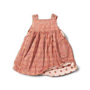 Strawberry Days Reversible Pinny Dress - 2 Left Size 5-6 & 6-7 years-Little Green Radicals-Modern Rascals