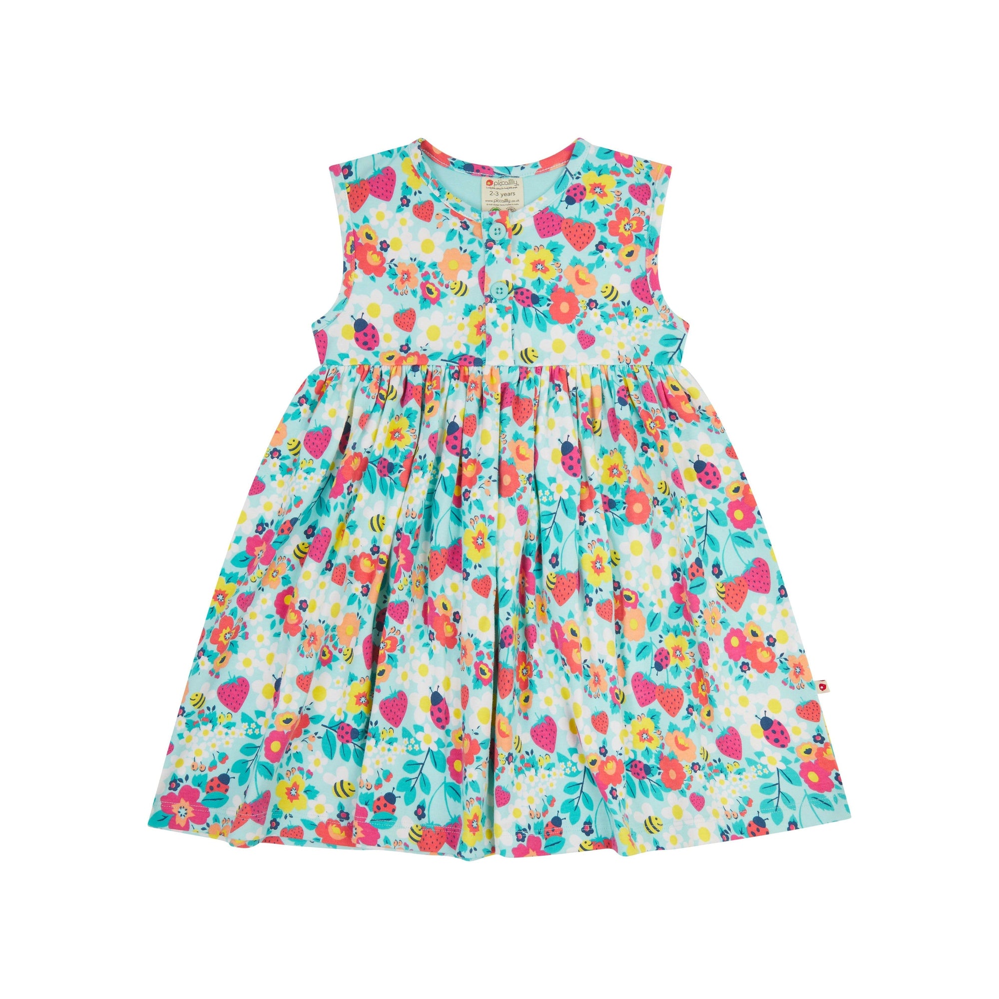 Strawberry Fields Sleeveless Dress - 1 Left Size 4-5 years-Piccalilly-Modern Rascals