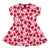 Strawberry Half Circle Short Sleeve Dress-Villervalla-Modern Rascals