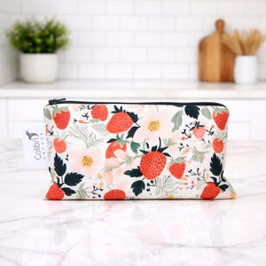Strawberry Patch Reusable Snack Bag - Medium-Colibri-Modern Rascals