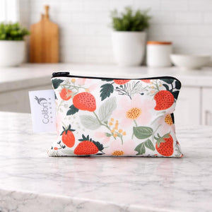 Strawberry Patch Reusable Snack Bag - Small-Colibri-Modern Rascals
