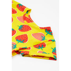 Strawberry Patch Spring Skater Dress - 2 Left Size 7-8 & 8-9 years-Frugi-Modern Rascals