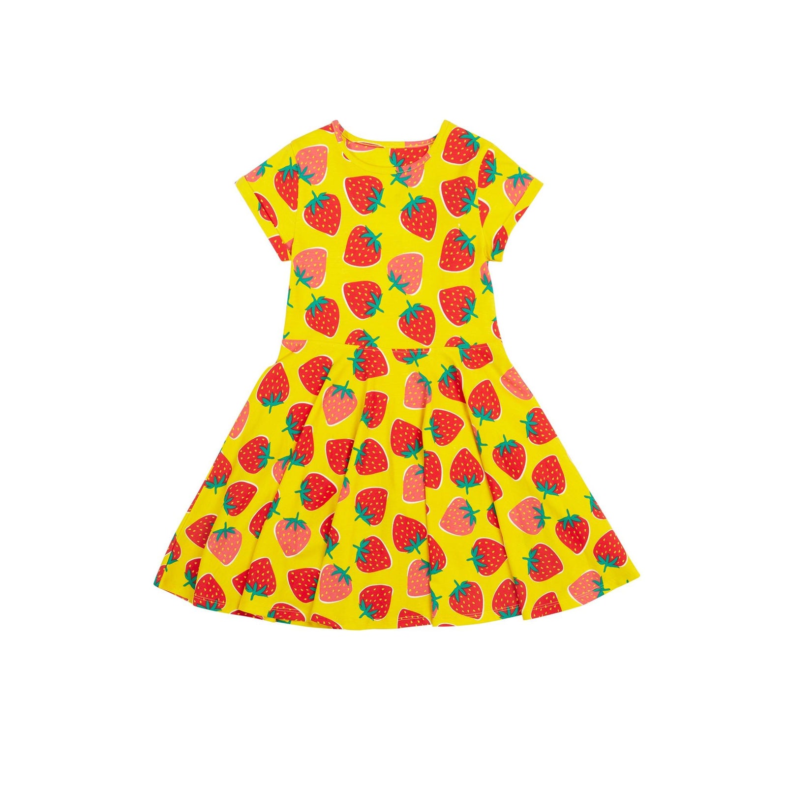 Strawberry Patch Spring Skater Dress - 2 Left Size 7-8 & 8-9 years-Frugi-Modern Rascals