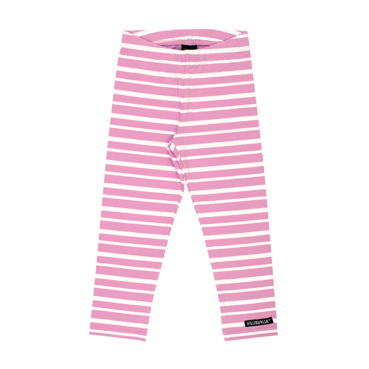 Striped Leggings - Flamingo - 1 Left Size 11-12 years-Villervalla-Modern Rascals