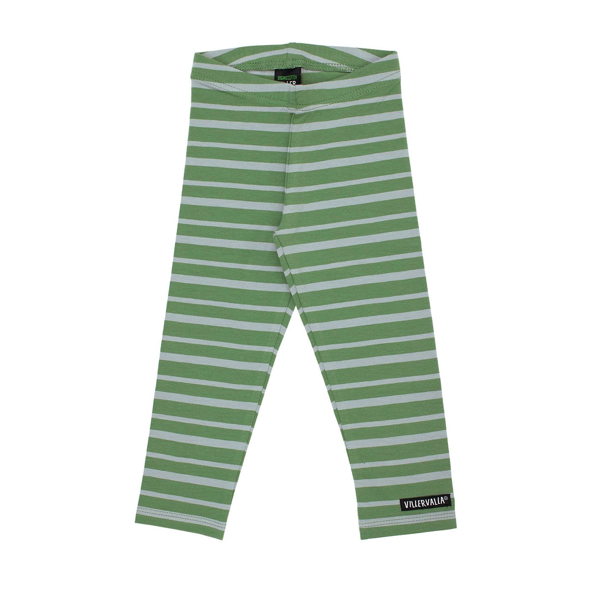 Striped Leggings - Moss/Fossil - 1 Left Size 11-12 years-Villervalla-Modern Rascals
