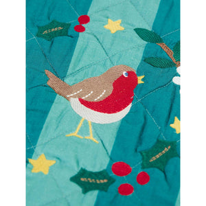 Stripe/Robin Wreath Festive Stocking-Frugi-Modern Rascals