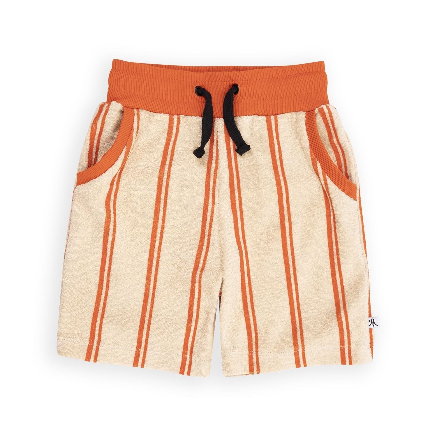 Stripes - Flame Terry Bermuda Shorts - 1 Left 2-4 Years-CARLIJNQ-Modern Rascals