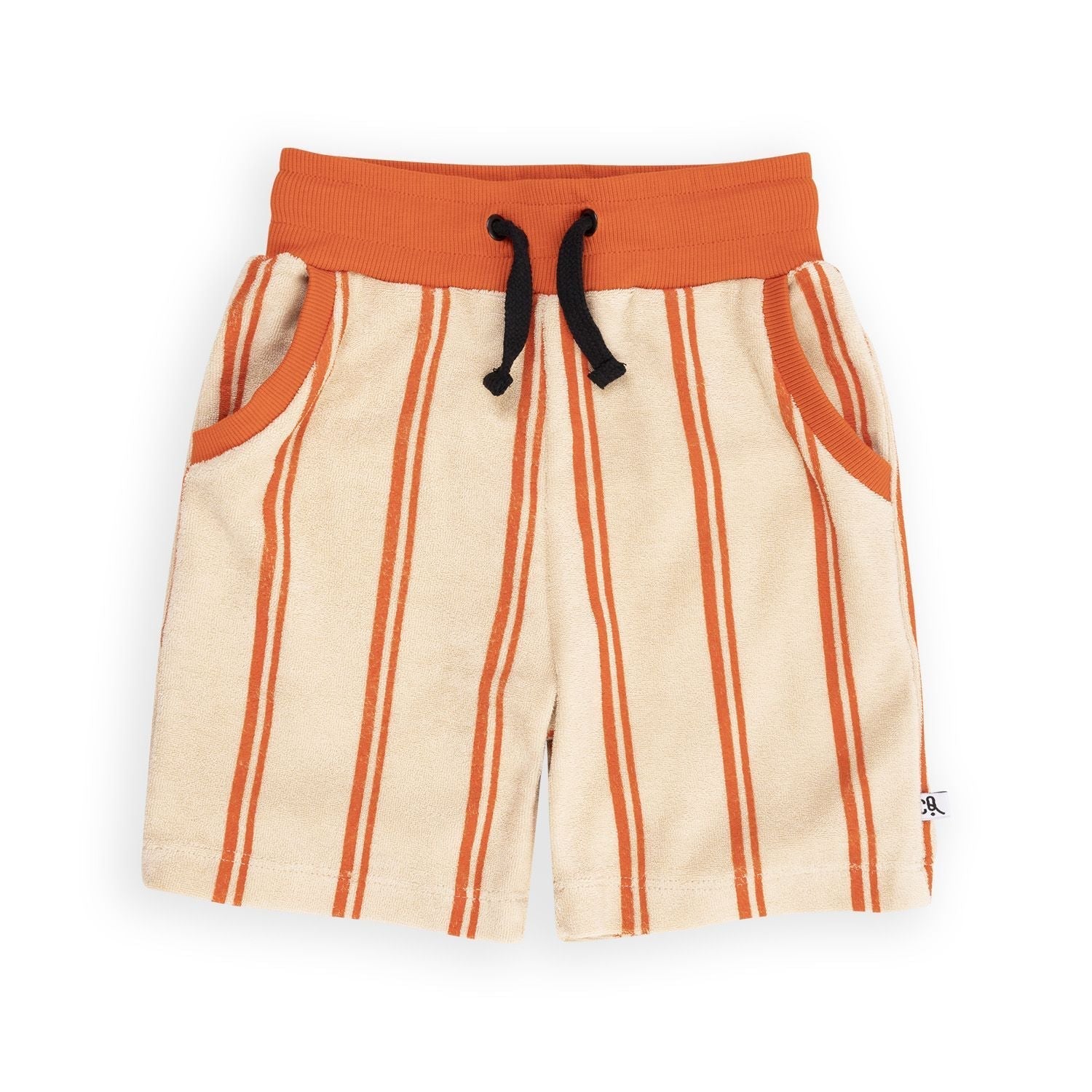 Stripes - Flame Terry Bermuda Shorts - 1 Left Size 10-12 years-CARLIJNQ-Modern Rascals