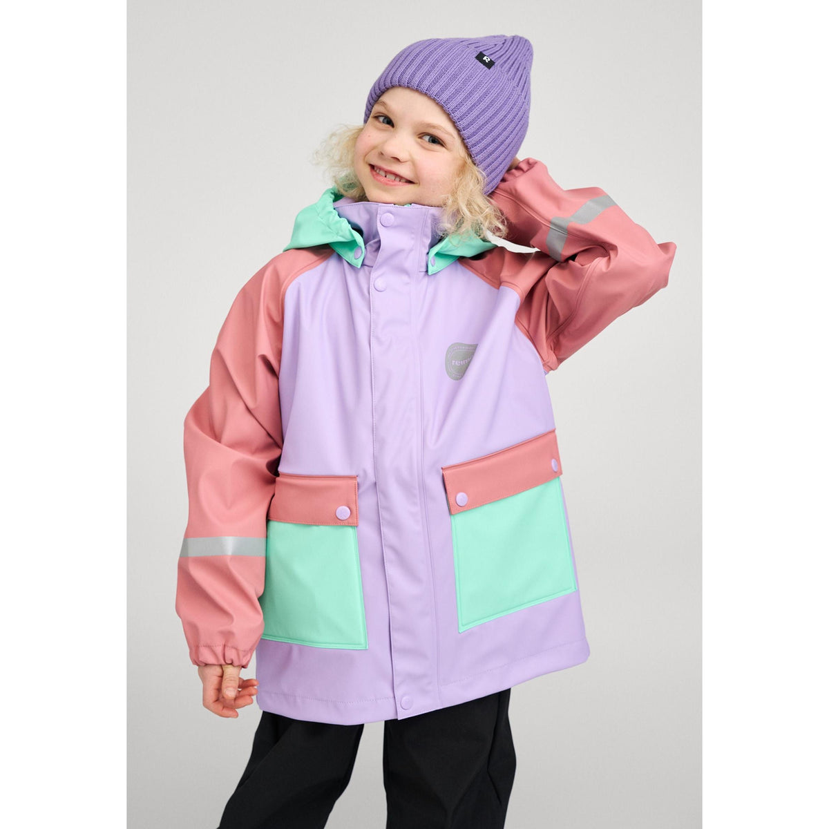 Suihki Waterproof Rain Coat - Blooming Lilac-Reima-Modern Rascals