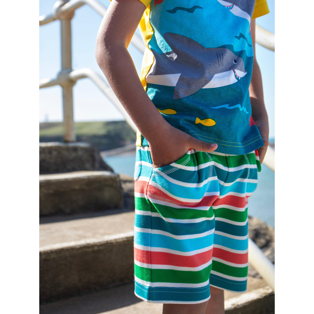 Summer Breton Sunny Shorts-Frugi-Modern Rascals