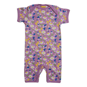 Summer Days - Violet Short Sleeve Suit - 1 Left Size 12-18 months-Duns Sweden-Modern Rascals