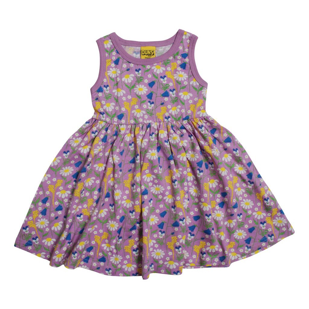 Summer Days - Violet Sleeveless Dress With Gathered Skirt - 2 Left Size 9-10 & 11-12 years-Duns Sweden-Modern Rascals