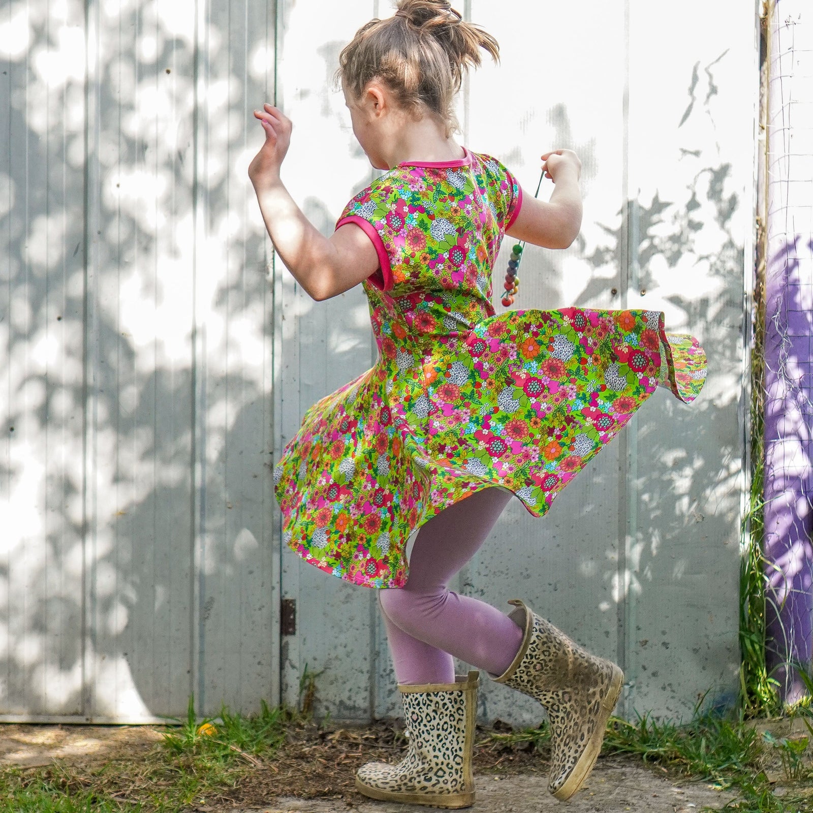 Summer Passion Short Sleeve Dress - 1 Left Size 12 years-Uddevalla Barn-Modern Rascals