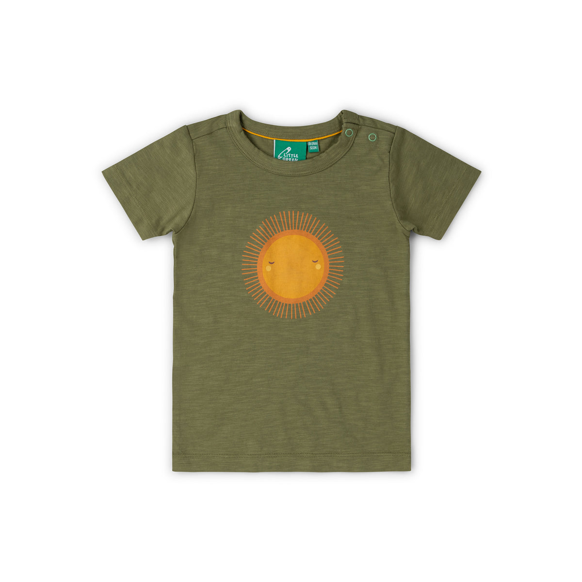 Summer Rays Short Sleeve Popper T-Shirt - 1 Left Size 2-3 years-Little Green Radicals-Modern Rascals